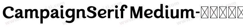 CampaignSerif Medium字体转换